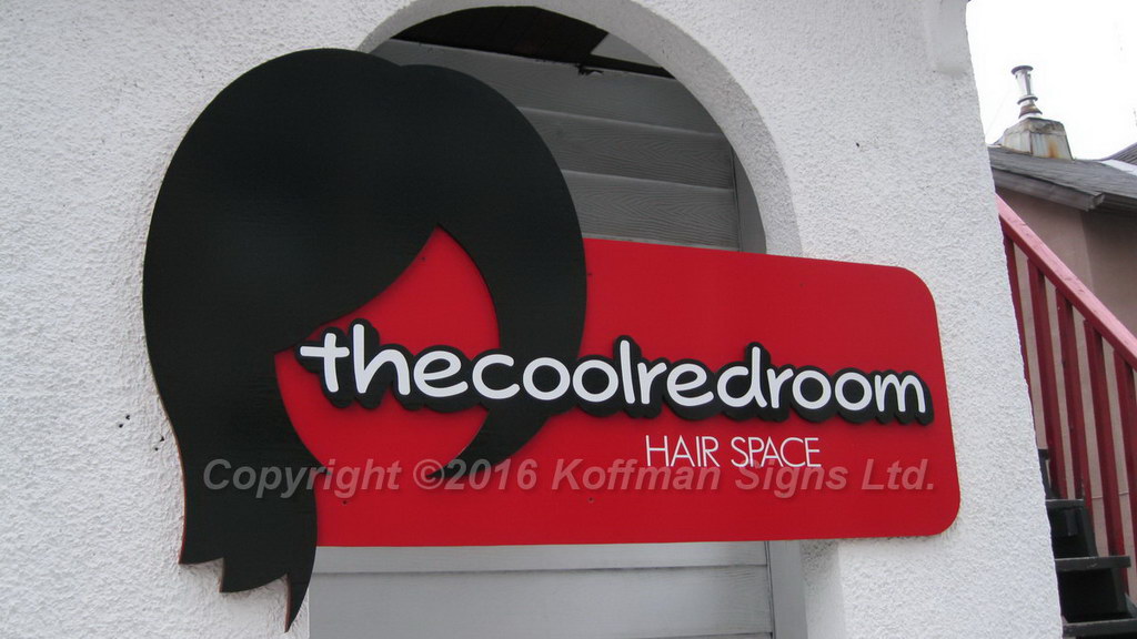 The Cool Red Room Exterior signage